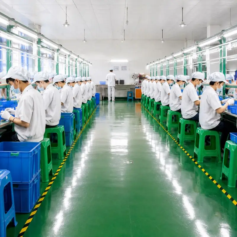 Vapacc dust-free manufacturing workshop assembling Jungle Boys x Cookies empty vape hardware.