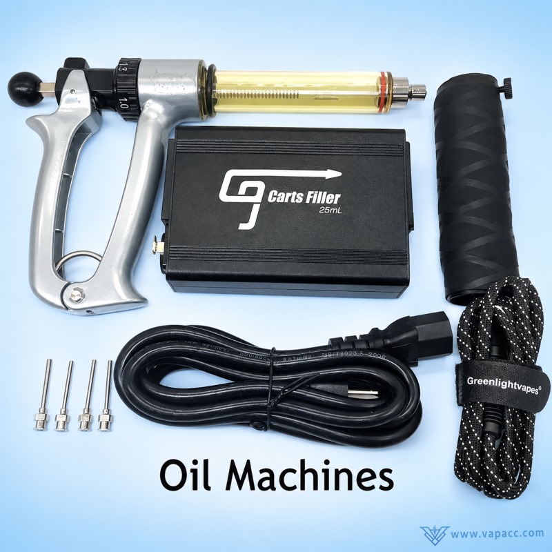 Silver G9 Carts Filler 25ml oil filling machine hardware kit with temperature controller and power cables