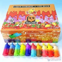 Empty Melt x PackMan disposable vape pen 1g 2g wholesale complete kit with 10 colorful devices and master display box.