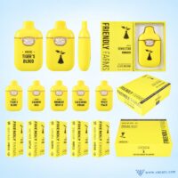 Friendly Farms 1ml and 2ml empty vape pen hardware full packaging kit including single and display boxes
