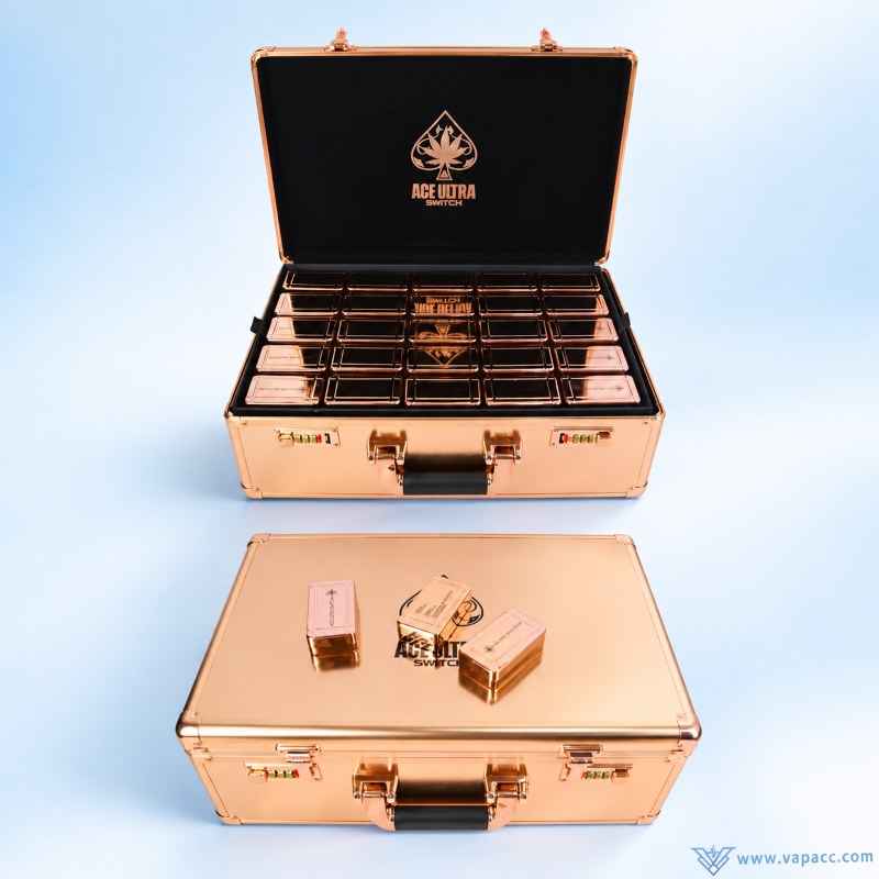 Ace Ultra 2ml Rose Gold Empty Disposable Vape – Master Carry-Case Display Box (Pack of 50)