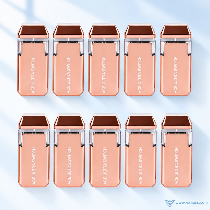 ace ultra 2g rose gold dual flavor empty vape back casing branding