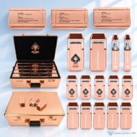 ace ultra 2g rose gold dual flavor empty cart full kit with suitcase packaging