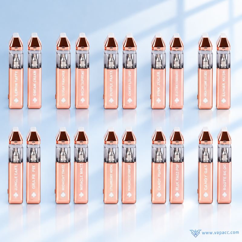 Ace Ultra 2g Rose Gold Disposable Vape – 10 Dual-Flavor Combinations (20 Flavors Total)