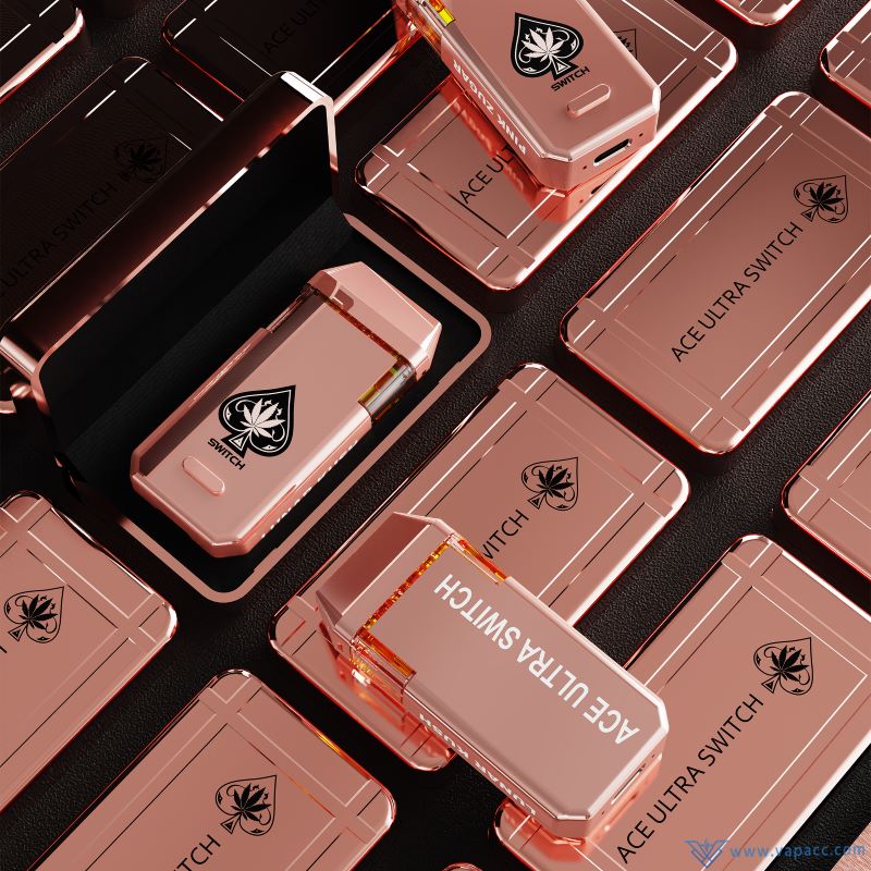 Rose Gold Ace Ultra Switch 2G Dual Flavor Empty Cart - Image 2