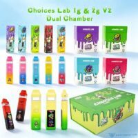 Empty Choices Lab V2 dual chamber disposable vapes 1g 2g with retail boxes wholesale
