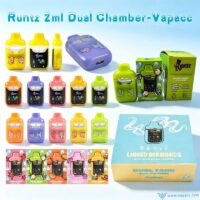 Wholesale empty Runtz 2ml dual chamber disposable vapes with full packaging