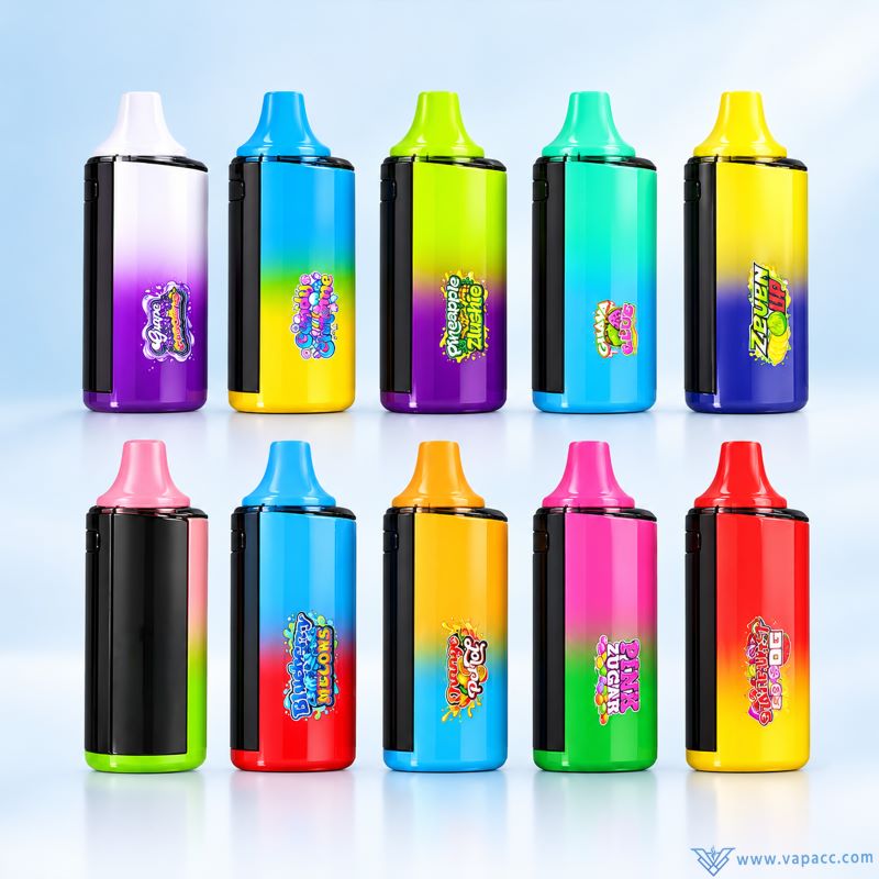 10 colorful gradient Packman x Melt V2 empty disposable vape pens 1ml
