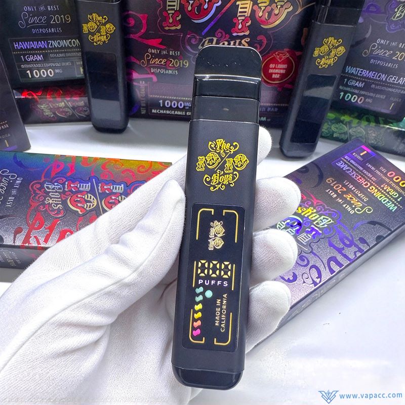 Screen display showing puff count on The 10/10 Boys V3 empty disposable vape pen